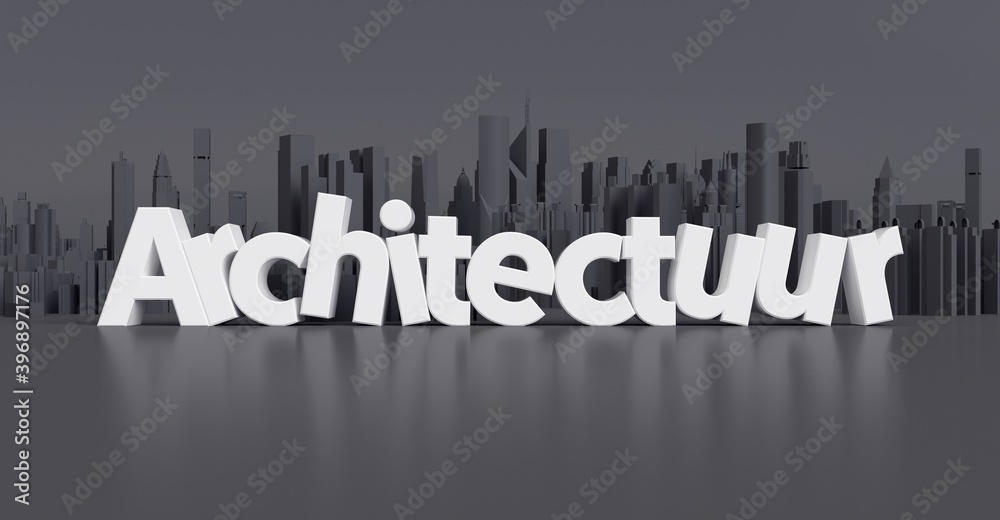 3d architecture word banner with city model in the background. Dutch language.

, letters, architecture, banner, background, header, buildings, text, sign, typography, mockup, layout, word, Netherland
