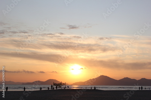 Dadaepo beach sunset in korea