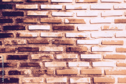old brown pastel filter effect abstract wall brick texture background