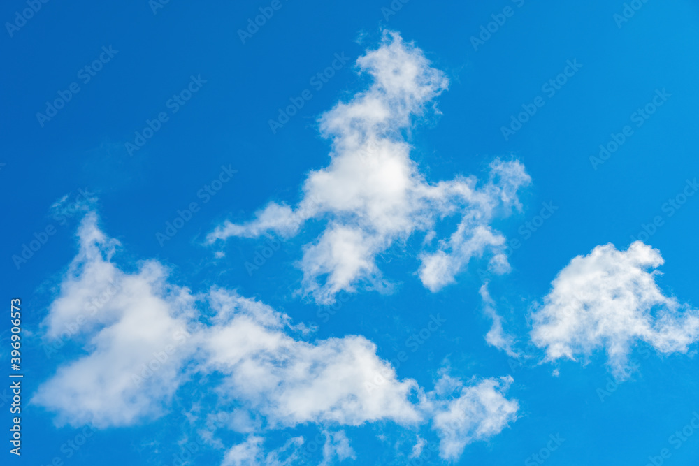 beautiful blue sky with white clouds in the morning horizontal composition beautiful blue sky with white clouds in the morning horizontal composition