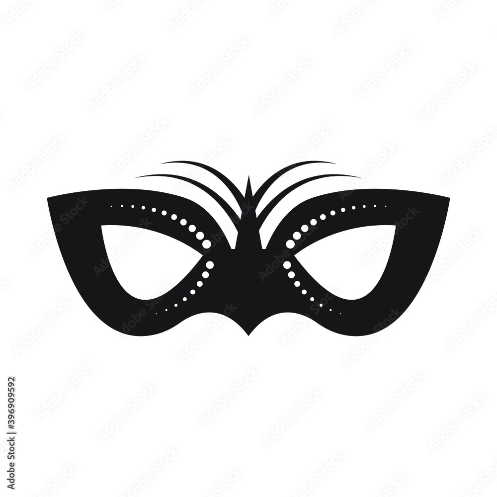 Mask icon design isolated on white background Mask icon design isolated on white background
