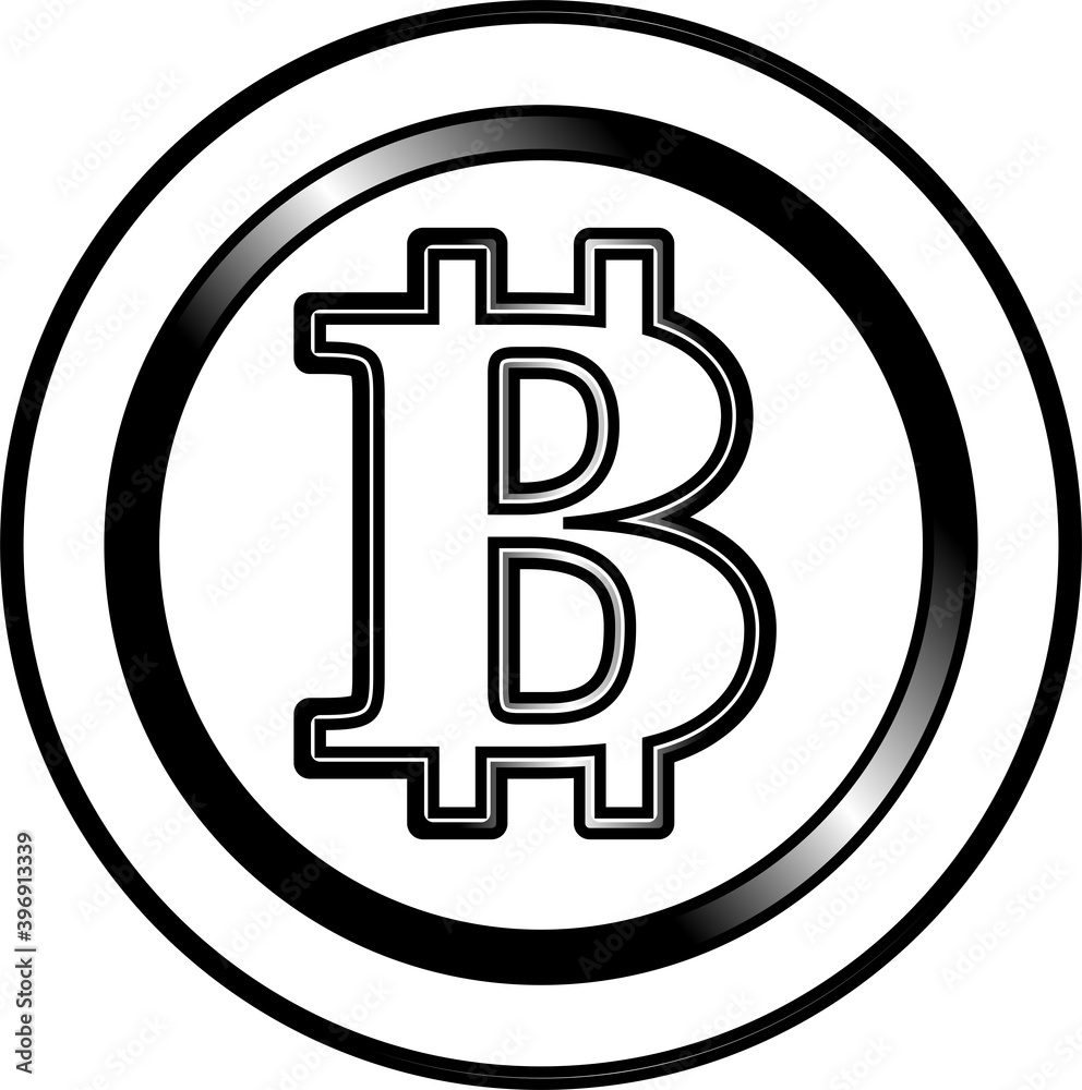 Monochrome One bitcoin medal Monochrome One bitcoin medal