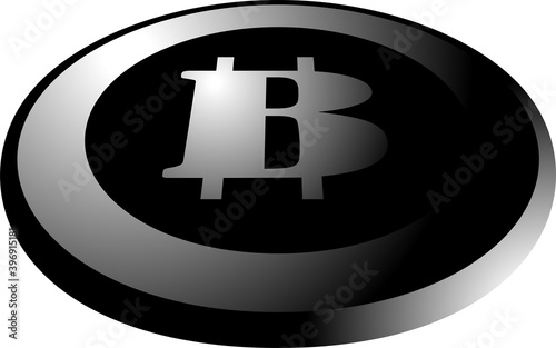 Monochrome Bitcoin medals placed on a single plane