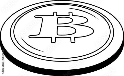 Monochrome Bitcoin medals placed on a single plane