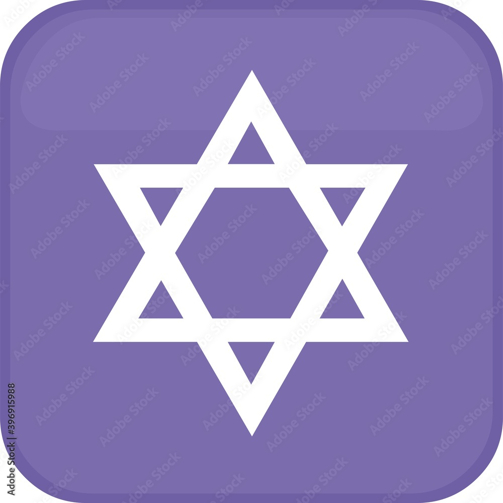 Vector illustration of star of david emoticon Vector illustration of star of david emoticon