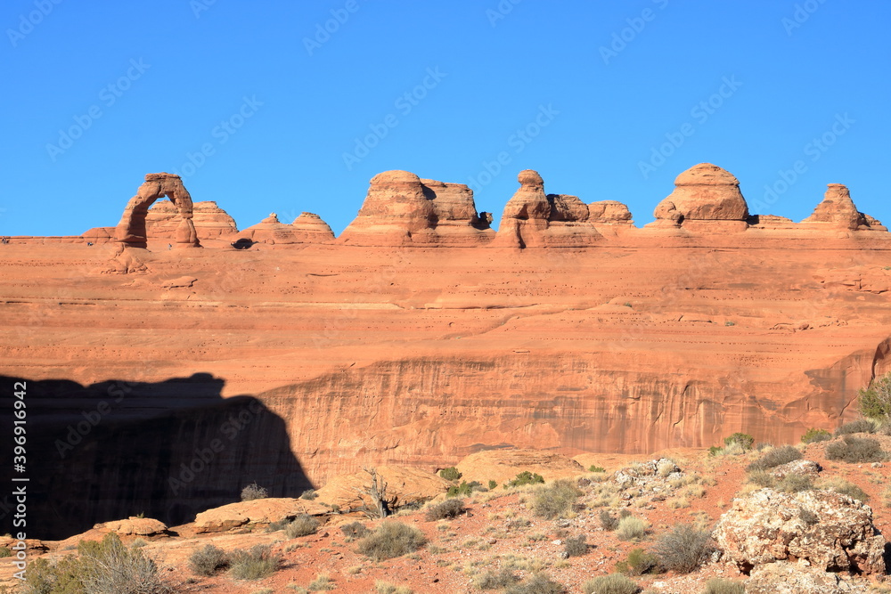Delicate Arch from viewpoint, Arches National Park Delicate Arch from viewpoint, Arches National Park