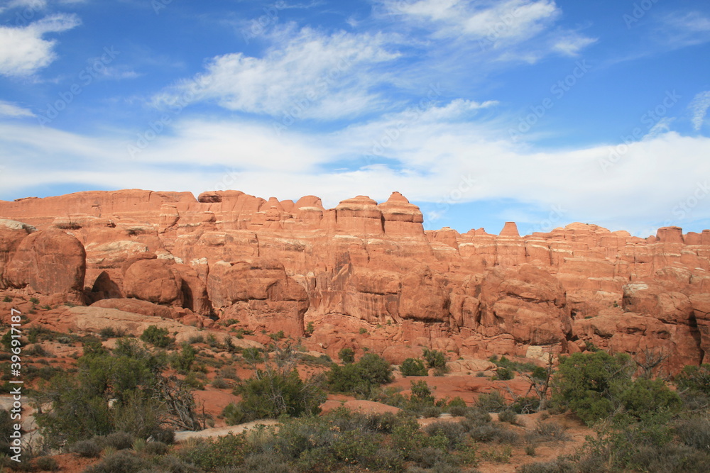 Sandstone monuments, Arches National Park Sandstone monuments, Arches National Park