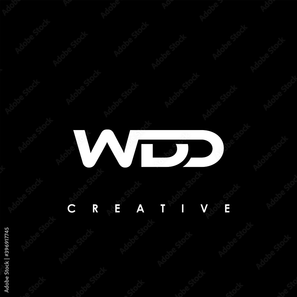 WDD Letter Initial Logo Design Template Vector Illustration