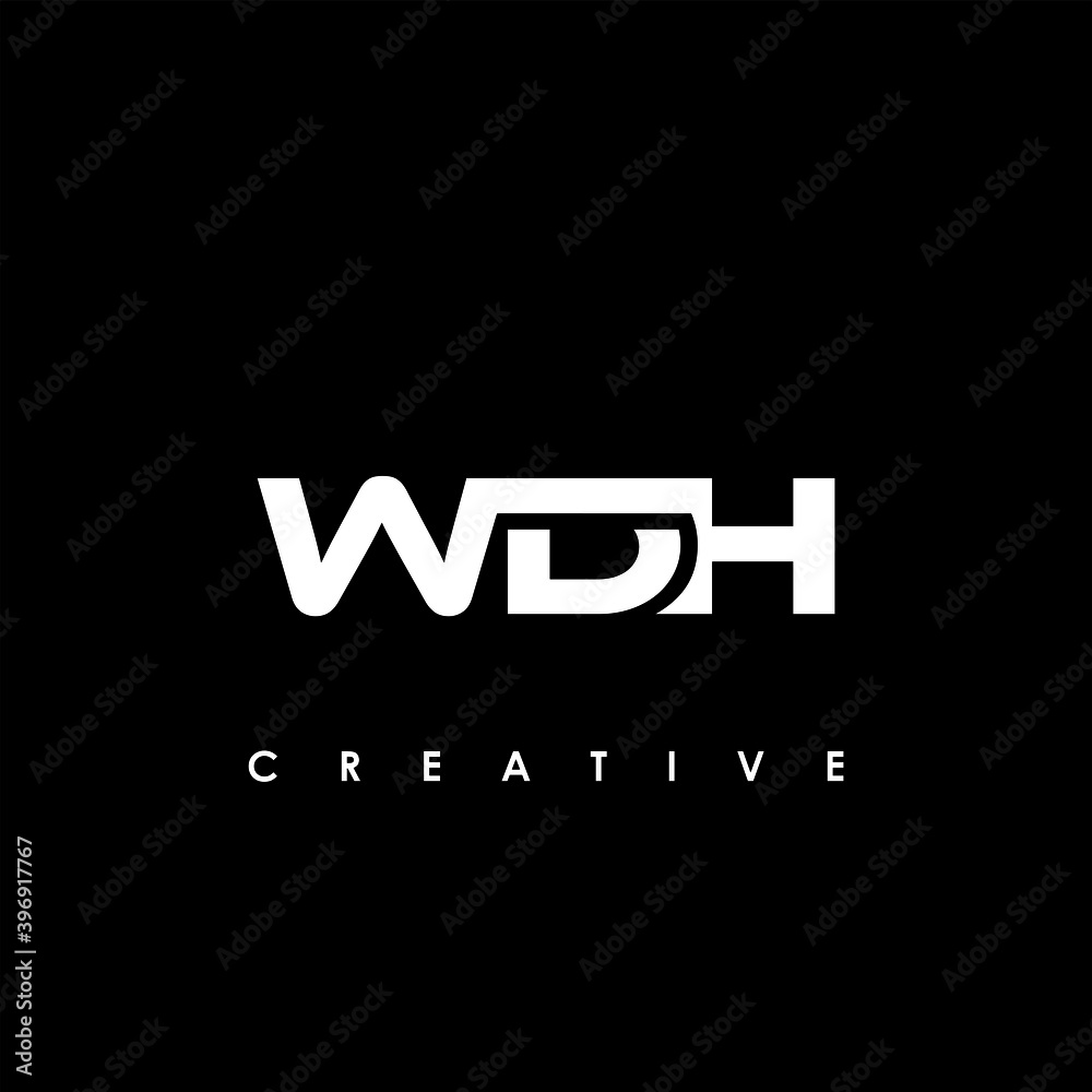 WDH Letter Initial Logo Design Template Vector Illustration WDH Letter Initial Logo Design Template Vector Illustration