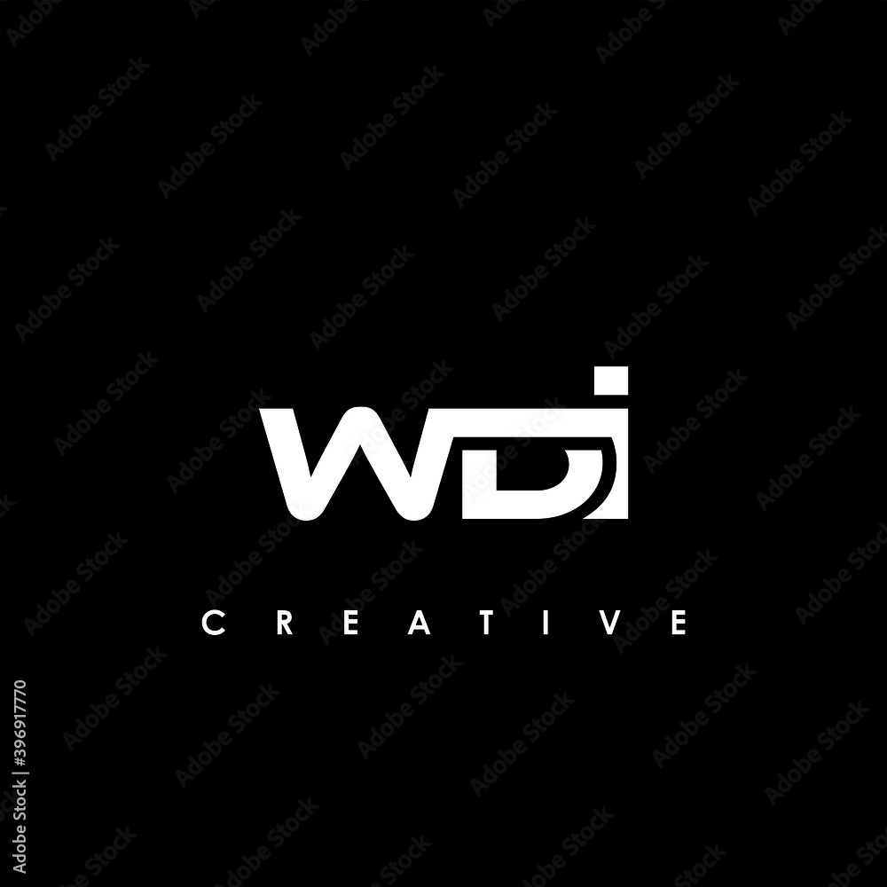 WDI Letter Initial Logo Design Template Vector Illustration