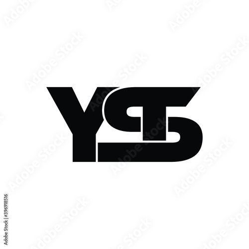 YST letter monogram logo design vector photo