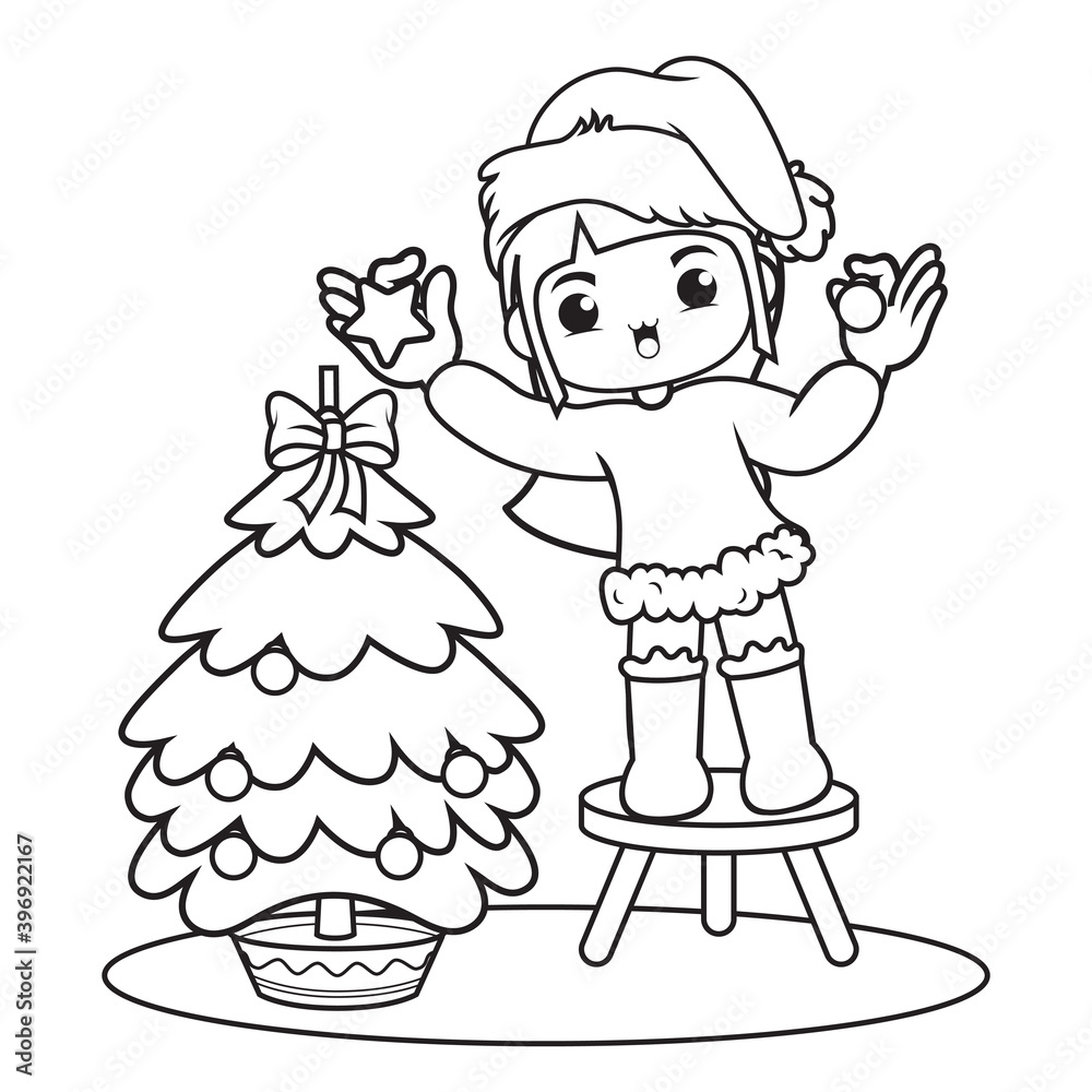 coloring book with cute girl christmas caracther collection (30) coloring book with cute girl christmas caracther collection (30)