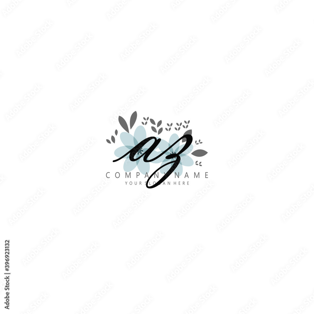 AZ Initial handwriting logo template vector
AZ Initial handwriting logo template vector