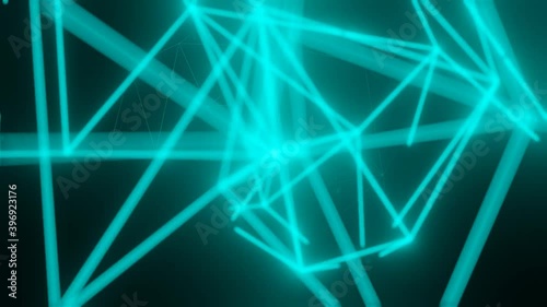 Wallpaper Mural Plexus abstract network science. Motion background. Loop animation. Torontodigital.ca