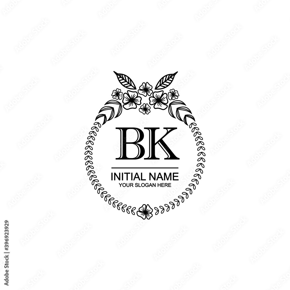 BK Initial handwriting logo template vector
BK Initial handwriting logo template vector