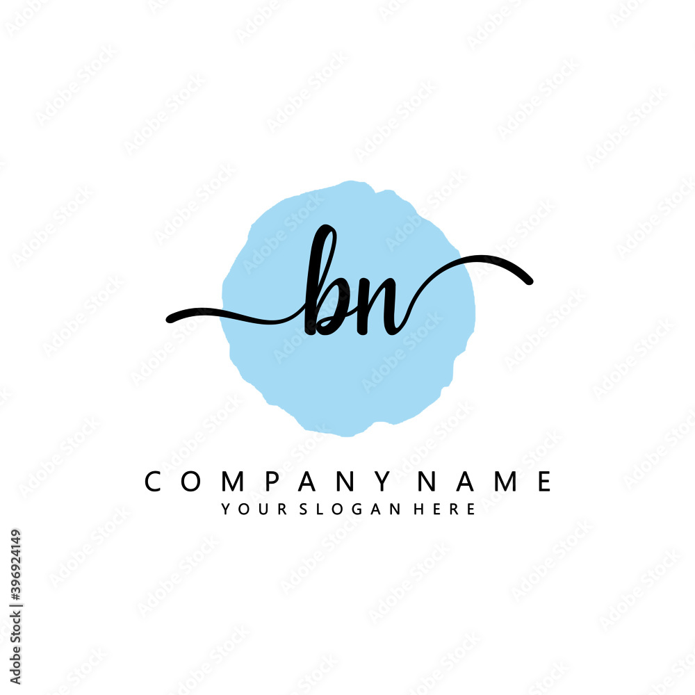 BN Initial handwriting logo template vector
BN Initial handwriting logo template vector