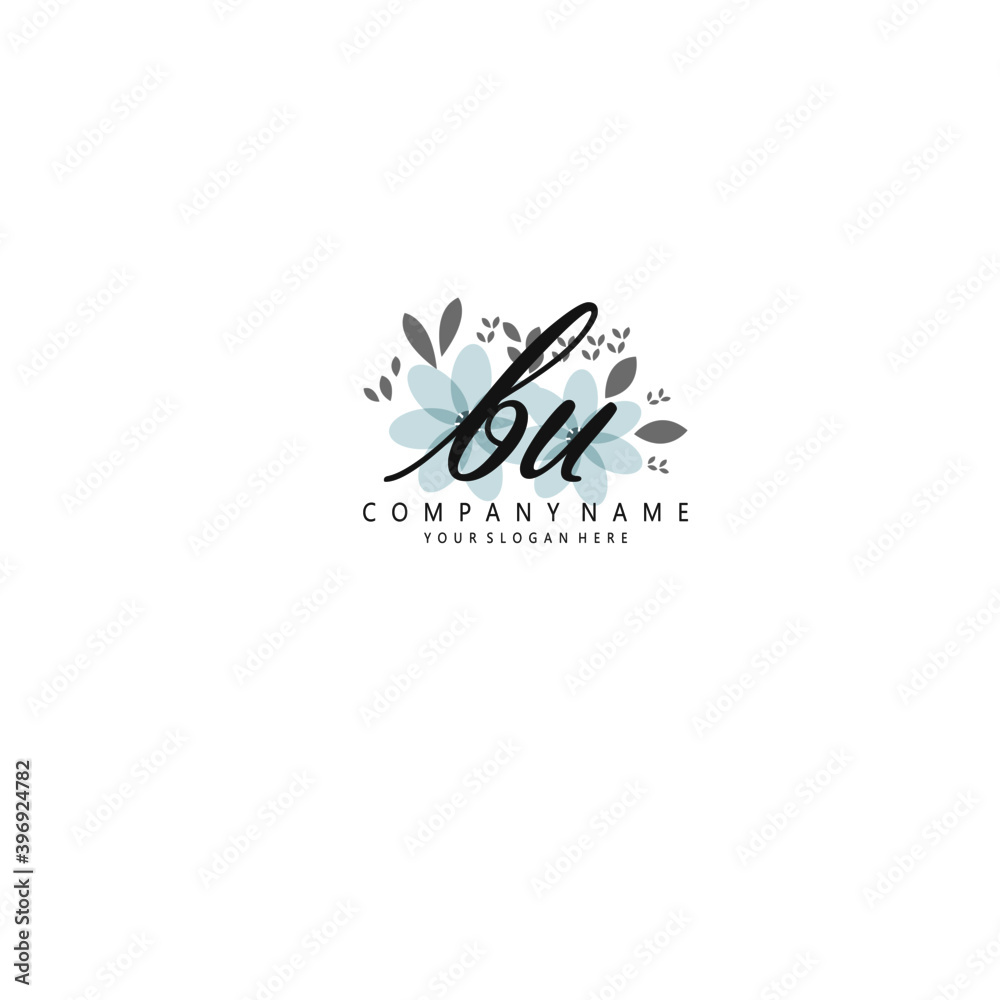 BU Initial handwriting logo template vector
BU Initial handwriting logo template vector