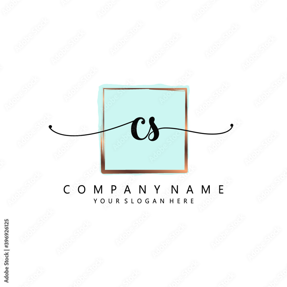 CS Initial handwriting logo template vector
CS Initial handwriting logo template vector