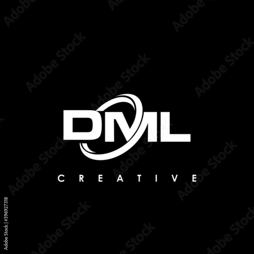 DML Letter Initial Logo Design Template Vector Illustration photo