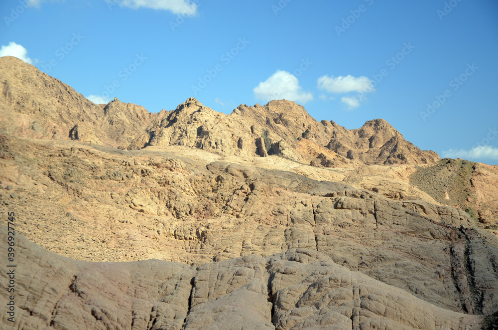 Desert of Sinai Peninsula, Egypt. Near Sharm El Sheikh