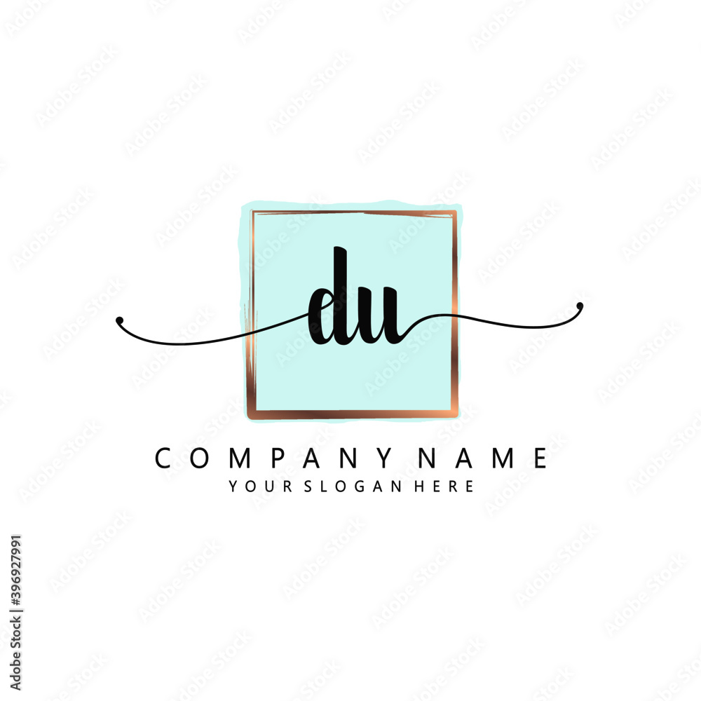 DU Initial handwriting logo template vector
DU Initial handwriting logo template vector