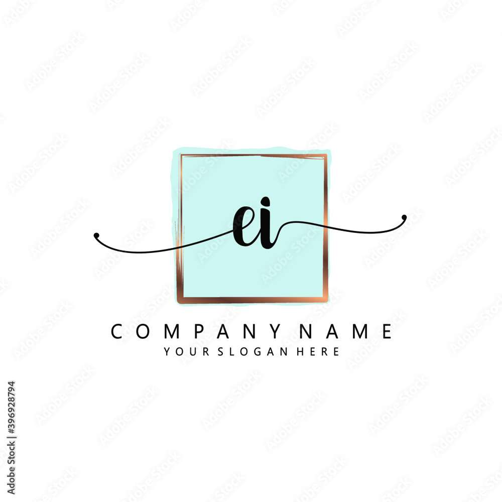 EI Initial handwriting logo template vector
EI Initial handwriting logo template vector