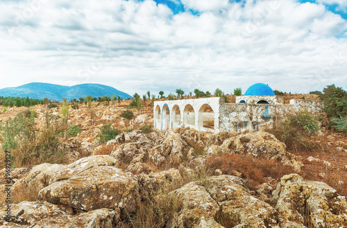 tomb of a rabbi in northern Israel photo