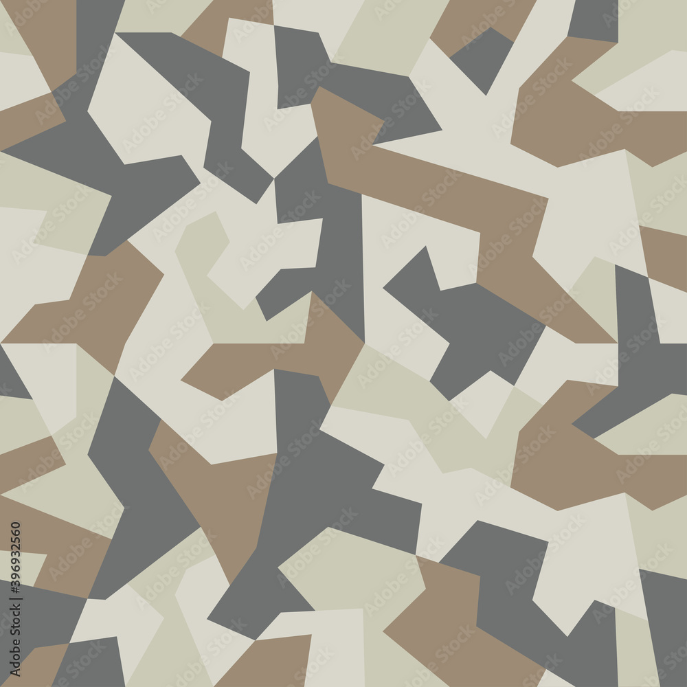 Desert Camouflage Seamless Pattern Vector Military: vetor stock