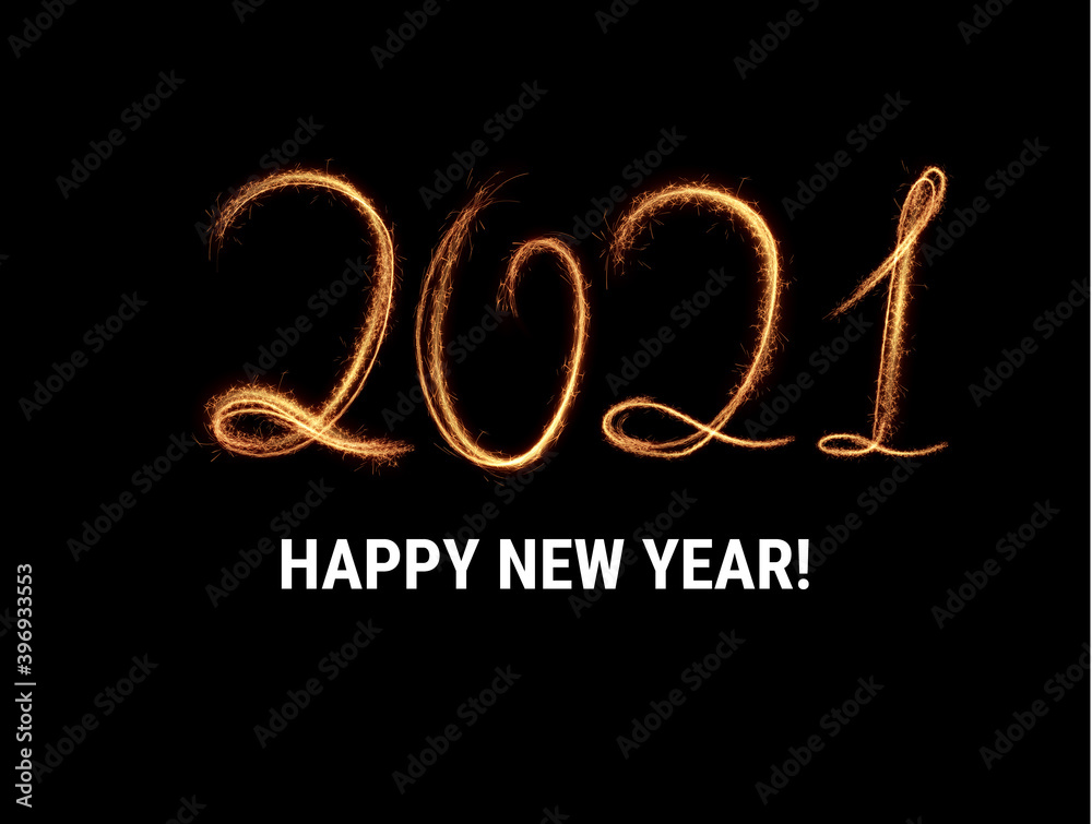 Stylish 2021 New Year vector winter holidays background with sparkling numbers. Stylish 2021 New Year vector winter holidays background with sparkling numbers.