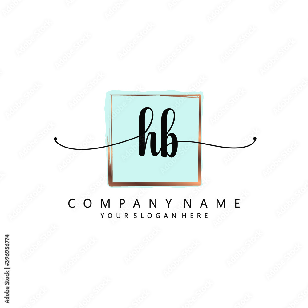 HB Initial handwriting logo template vector
HB Initial handwriting logo template vector