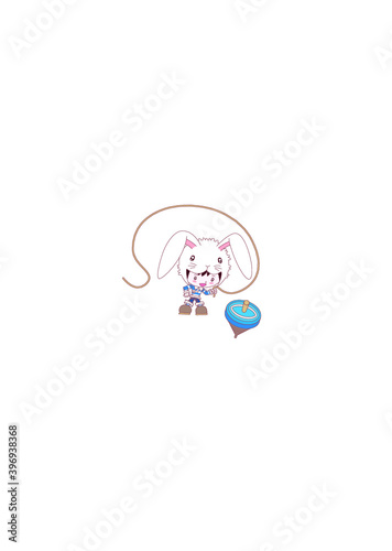 うさぎ　人