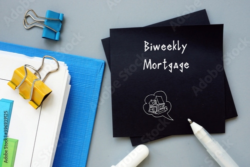 Slika na platnu Biweekly Mortgage phrase on the page.