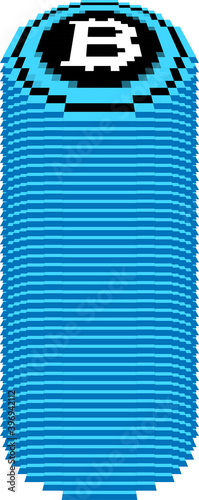 Stacked Bitcoin medals