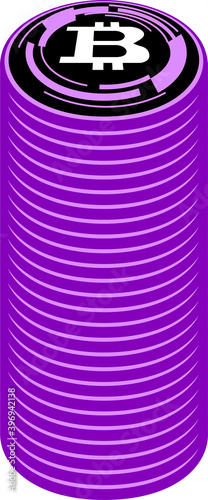 Stacked Bitcoin medals