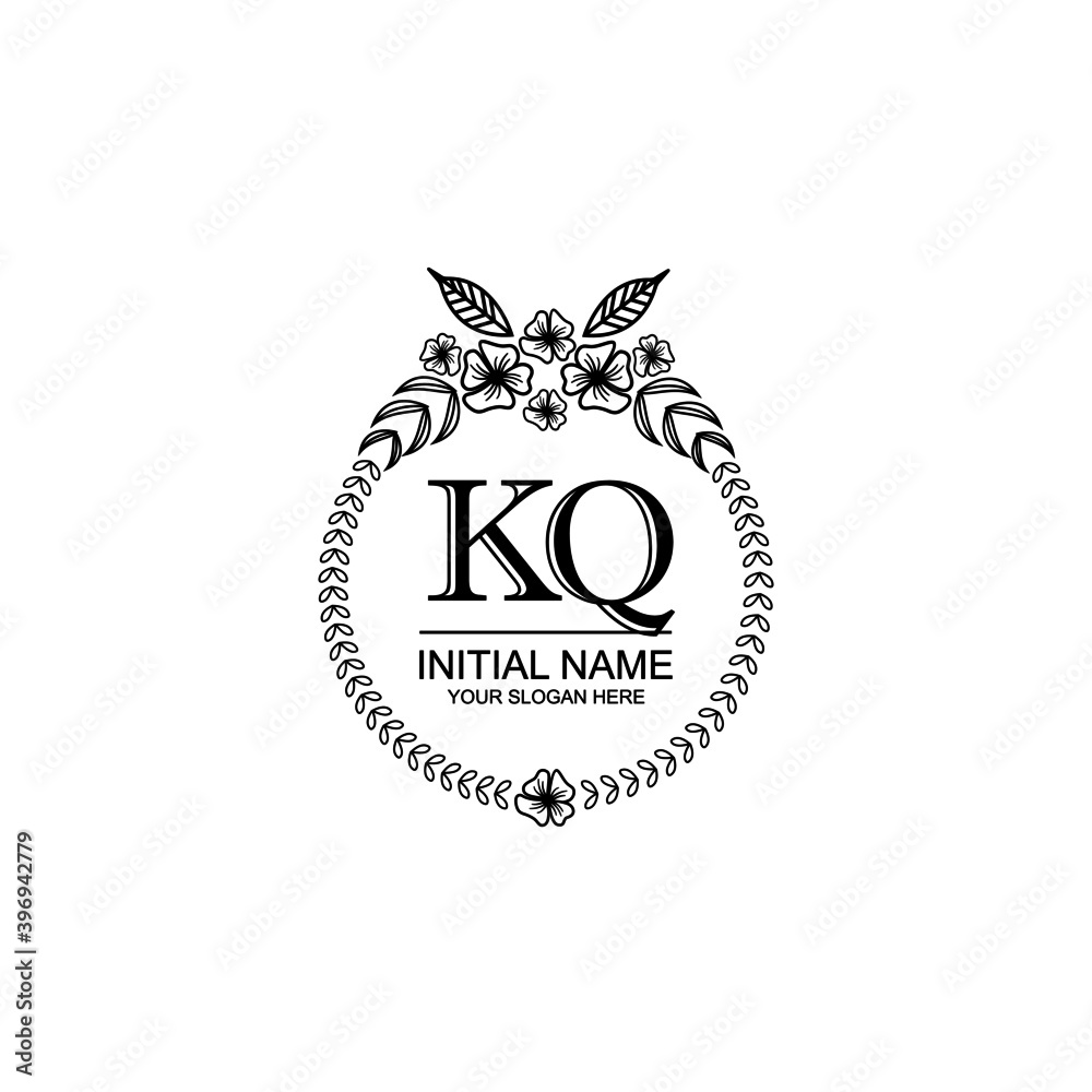 KQ Initial handwriting logo template vector
KQ Initial handwriting logo template vector