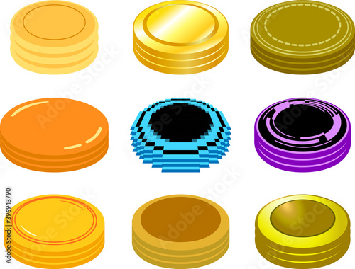 3 stacked coin medals