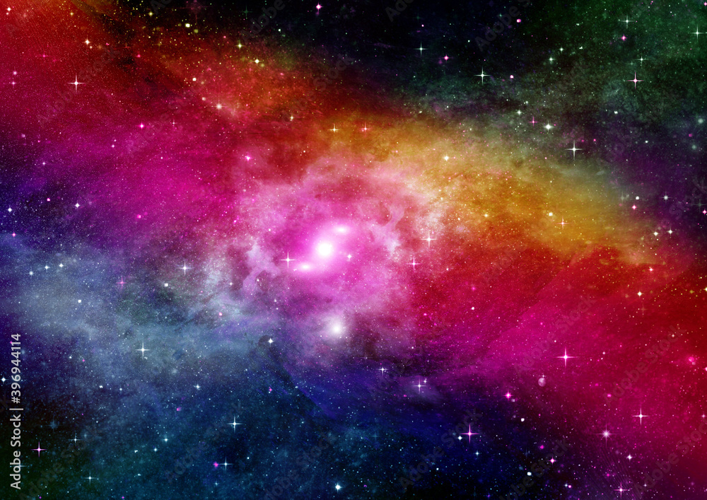 galaxy in a free space. 3D rendering galaxy in a free space. 3D rendering