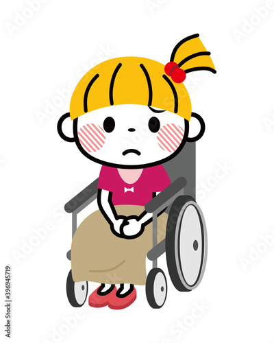 車椅子に乗るこども