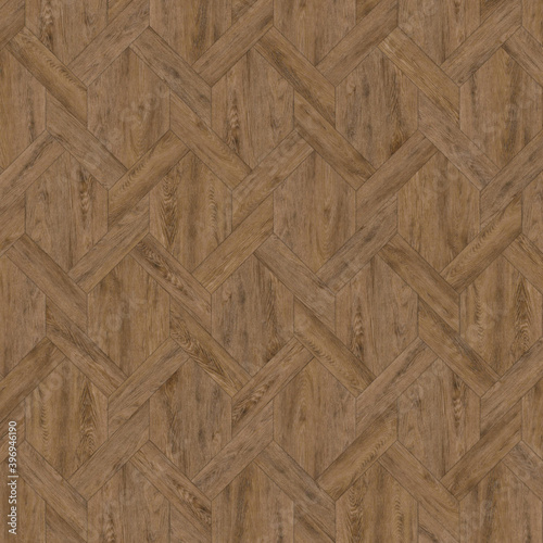 Fototapeta Naklejka Na Ścianę i Meble -  tiles, wooden geometric shapes, wooden decor floor tile