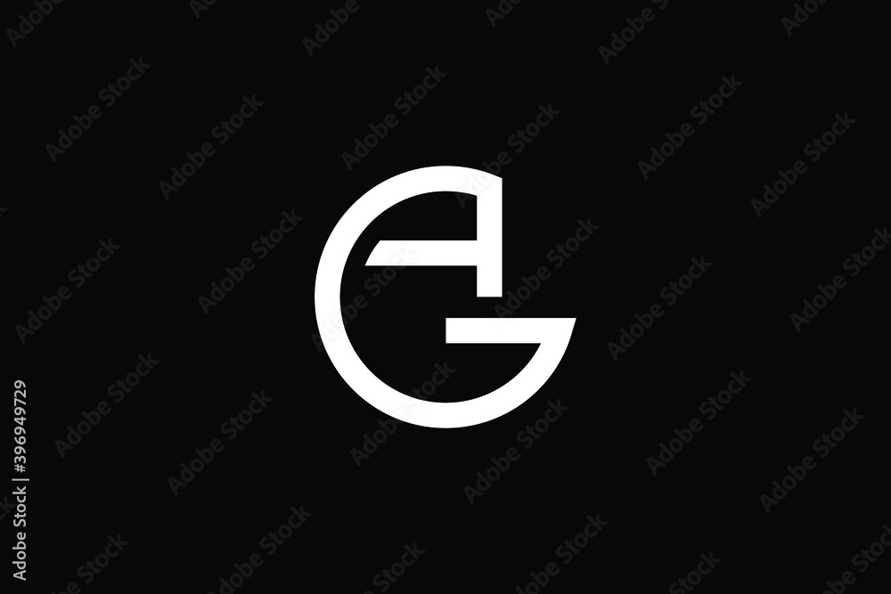 AG logo letter design on luxury background. GA logo monogram initials letter concept. AG icon logo design. GA elegant and Professional letter icon design on black background. AG GA AG logo letter design on luxury background. GA logo monogram initials letter concept. AG icon logo design. GA elegant and Professional letter icon design on black background. AG GA