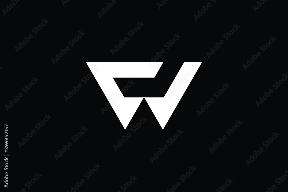 WC logo letter design on luxury background. CW logo monogram initials letter concept. WC icon logo design. CW elegant and Professional letter icon design on black background. W C CW WC WC logo letter design on luxury background. CW logo monogram initials letter concept. WC icon logo design. CW elegant and Professional letter icon design on black background. W C CW WC