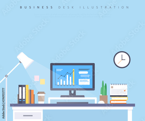 Business Desk Illustration