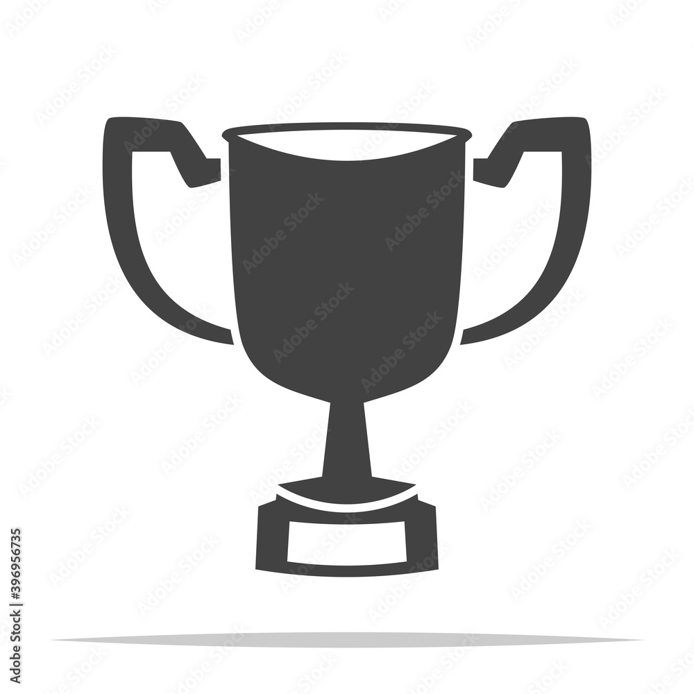 Trophy icon transparent vector isolated