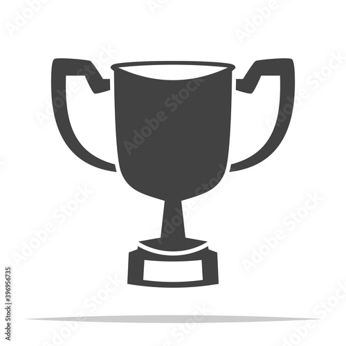 Trophy icon transparent vector isolated