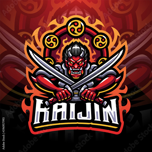 Raijin esport mascot logo