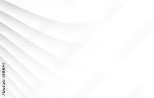 Abstract .Geometric white paper background , light and shadow. Vector.