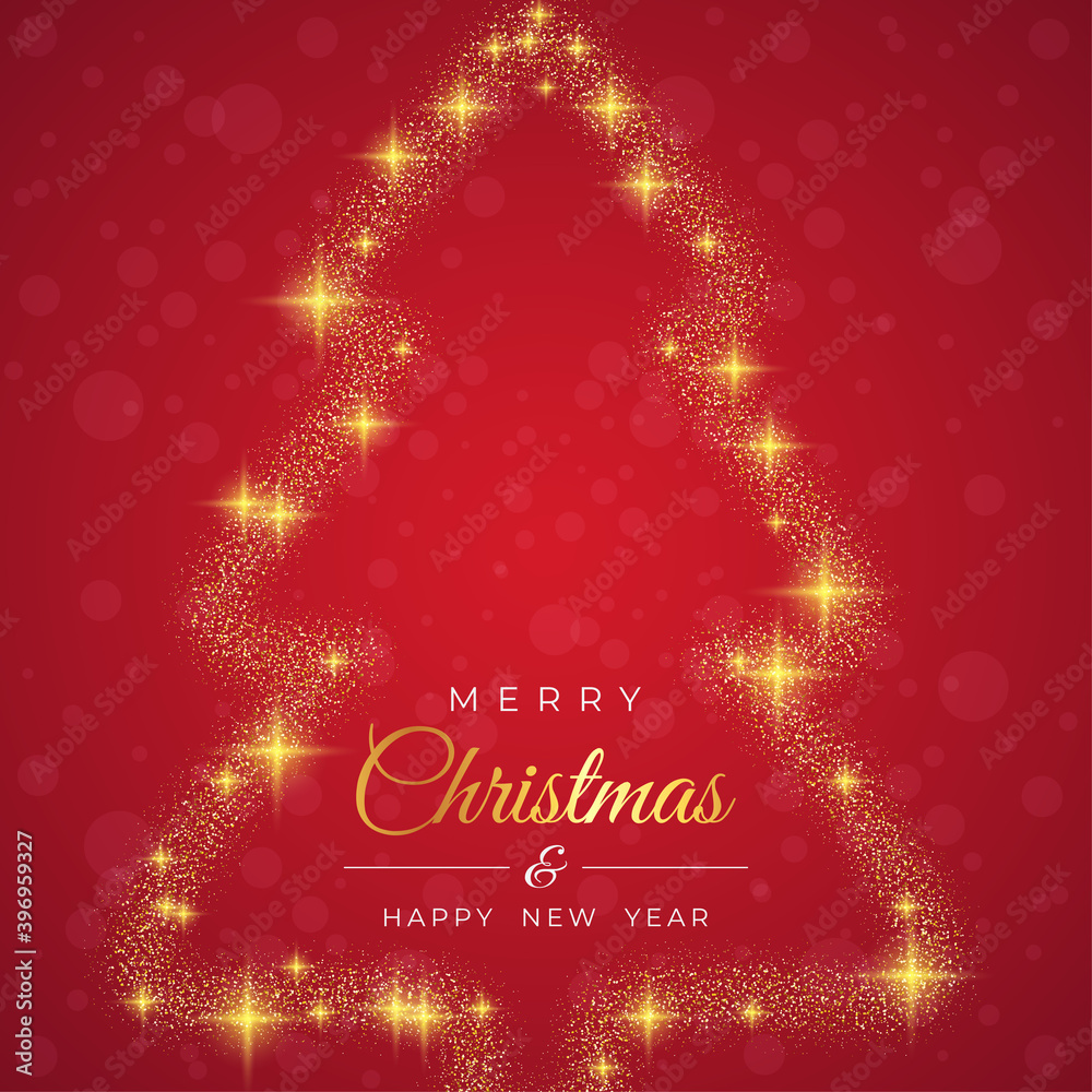 Merry Christmas background with christmas element. Red Background. Vector illustration Merry Christmas background with christmas element. Red Background. Vector illustration