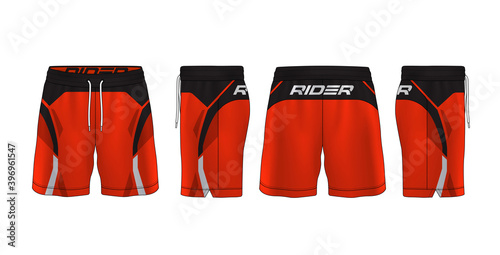 sport shorts design template,pants fashion vector illustration.
 photo