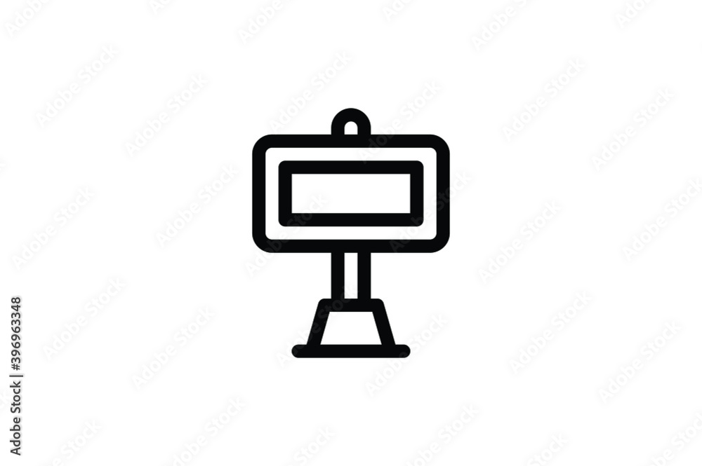 City Park Outline Icon - Monitor City Park Outline Icon - Monitor