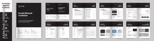 Brand Manual Template, Simple style and modern layout Brand Style , Brand Book, Brand Identity, Brand Guideline, Guide Book